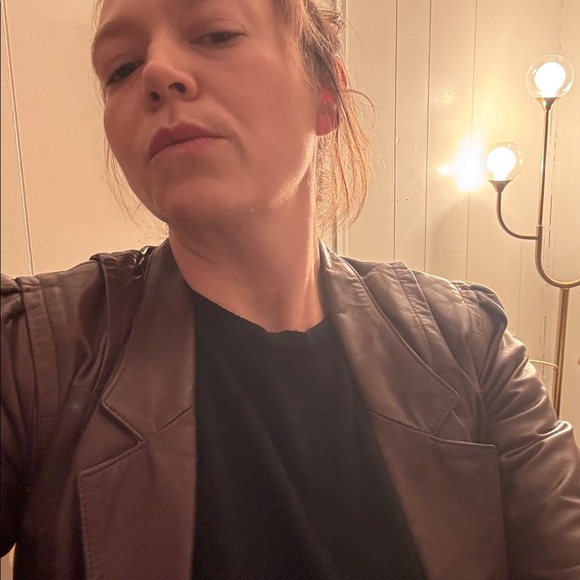 Vintage Classic Directions Leather Blazer - Picture 3 of 12